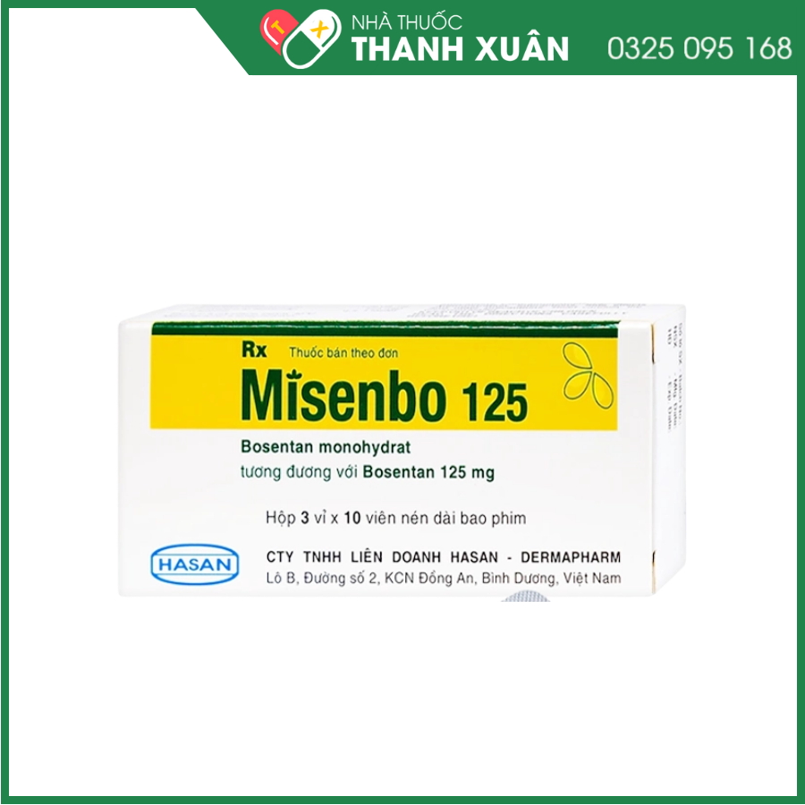 Misenbo 125 điều trị tăng huyết áp động mạch phổi